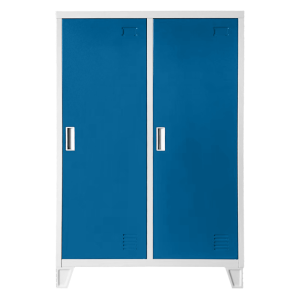 Метален шкаф Carmen CR-1605-2 JZ - сив / син