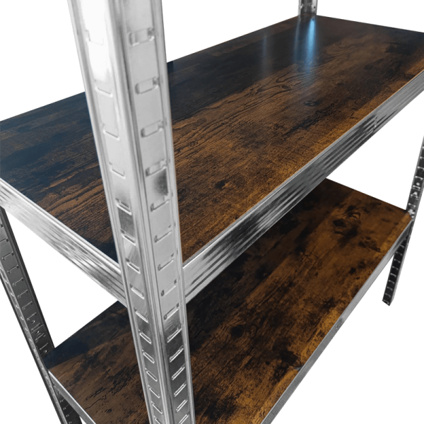 Метален стелаж Carmen CR-1023, 180x90x40 см, до 100 кг на рафт - цинк