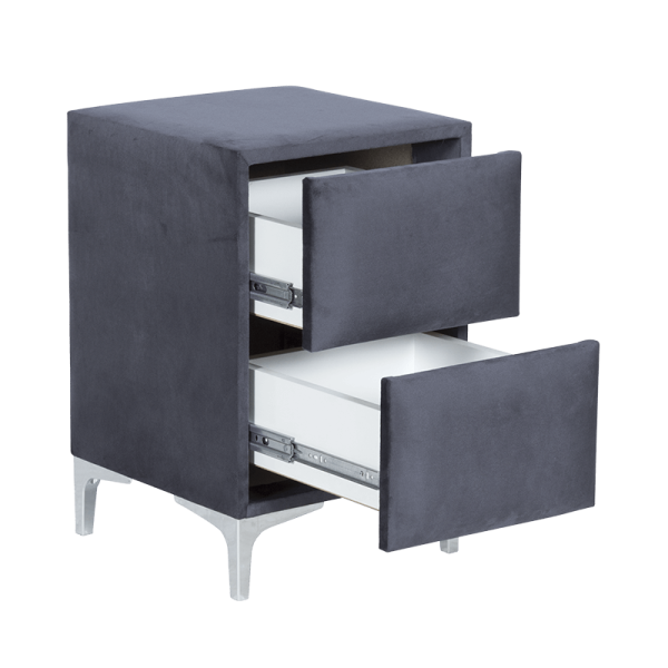 Нощно шкафче за спалня BELLA - графит 29