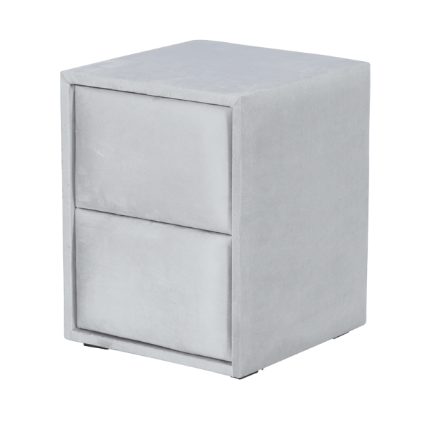 Нощно шкафче за спалня WAVE - светлосив 25