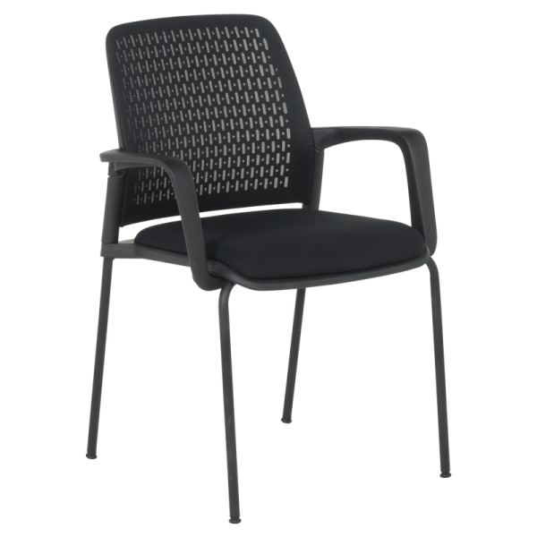 Посетителски стол Carmen 1138 - черен