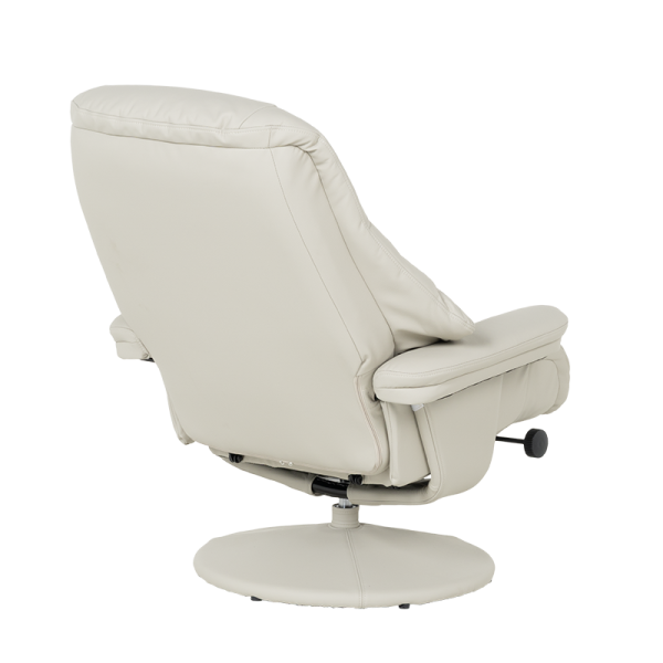 Кресло с табуретка ANA - светлосиво