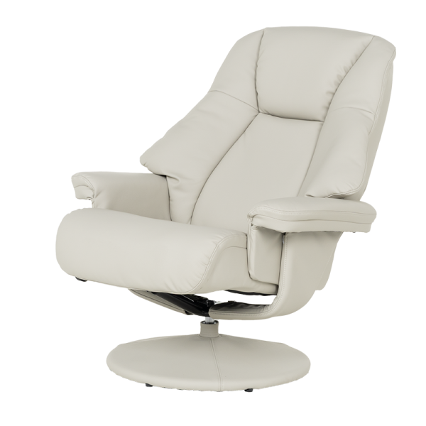 Кресло с табуретка ANA - светлосиво