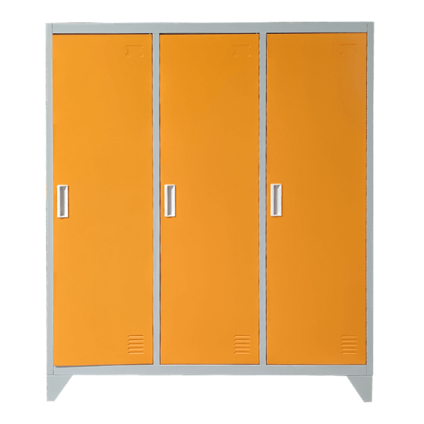Метален шкаф Carmen CR-1603 KZ - Сив / оранжев