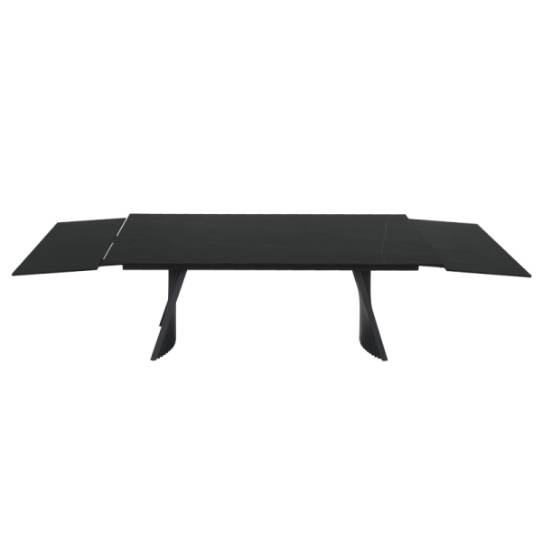 Разтегателна трапезна маса KOWAL - черна