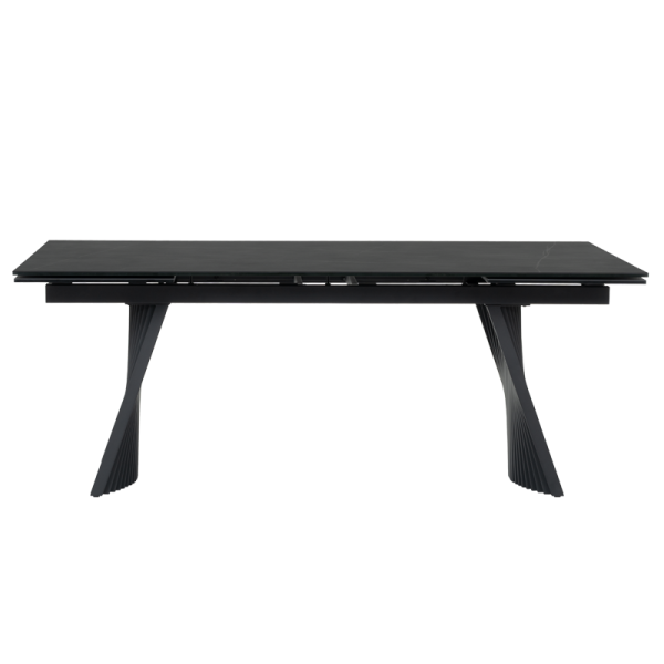 Разтегателна трапезна маса KOWAL - черна