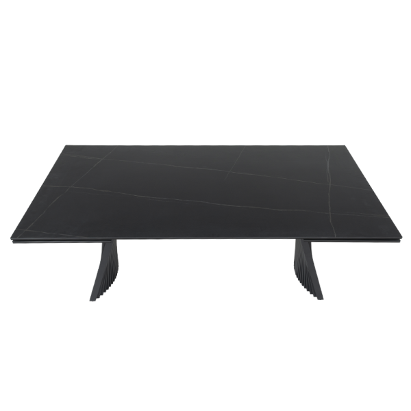 Разтегателна трапезна маса KOWAL - черна