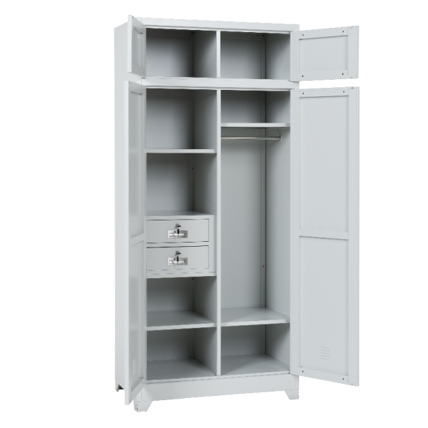 Метален шкаф Carmen CR-1229 GR - сив