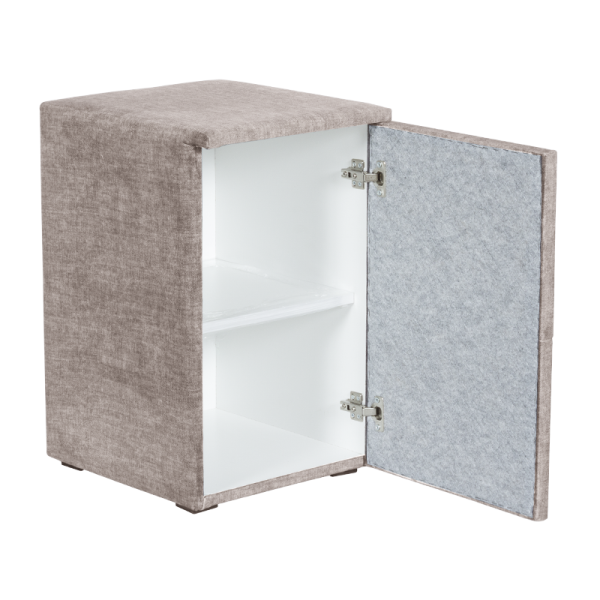 Нощно шкафче за спалня PUZZLE дясно - бежов 03