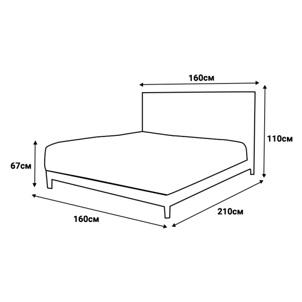 Тапицирана спалня с матрак SIESTA 160 x 200 - светлосив 21