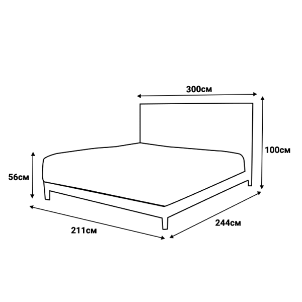 Тапицирана спалня с матрак BUMBY 160 x 200 - бял 01