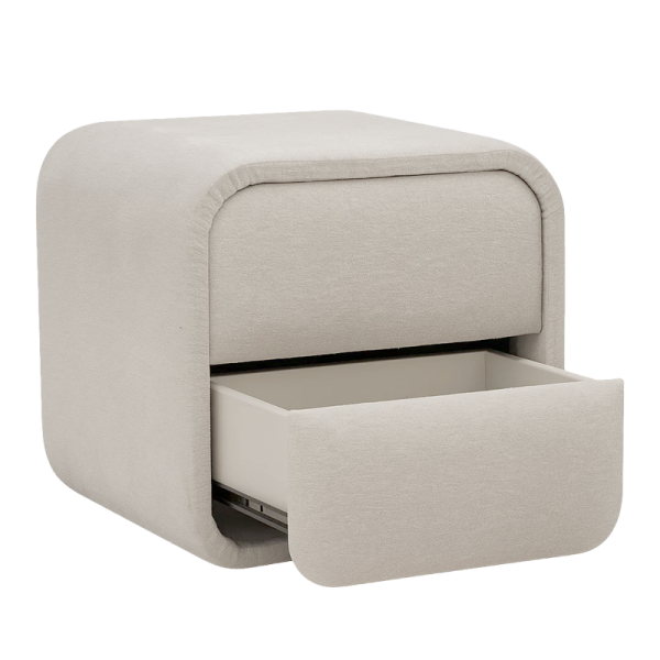 Нощно шкафче за спалня BUMBY - бял 1