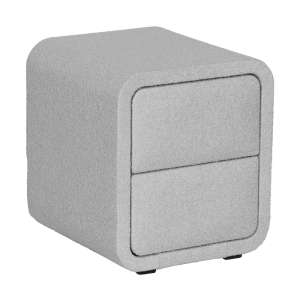 Нощно шкафче за спалня RODOS - светлосив 326