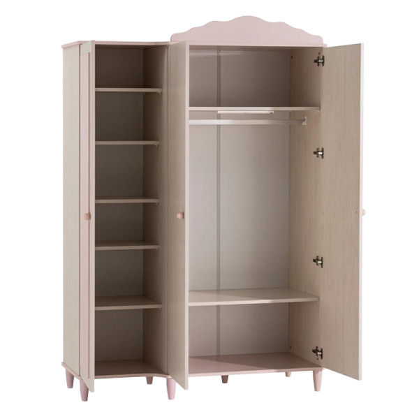 Трикрилен детски гардероб POLLINA