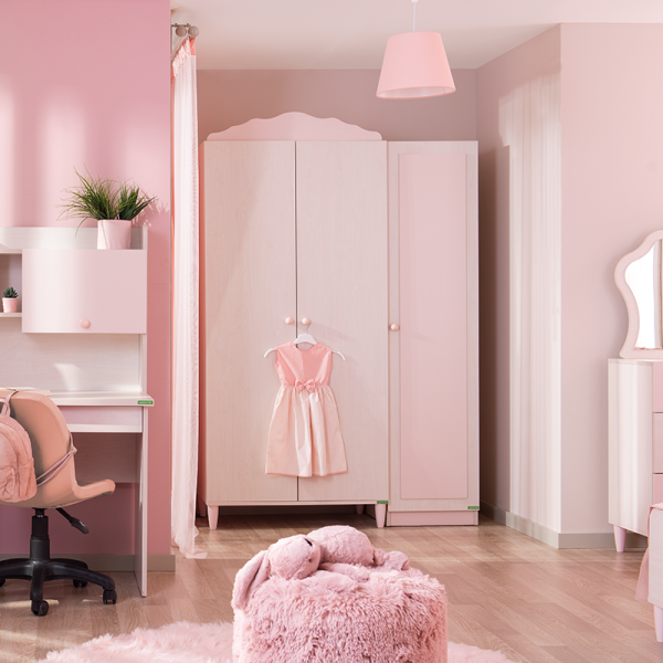 Трикрилен детски гардероб POLLINA