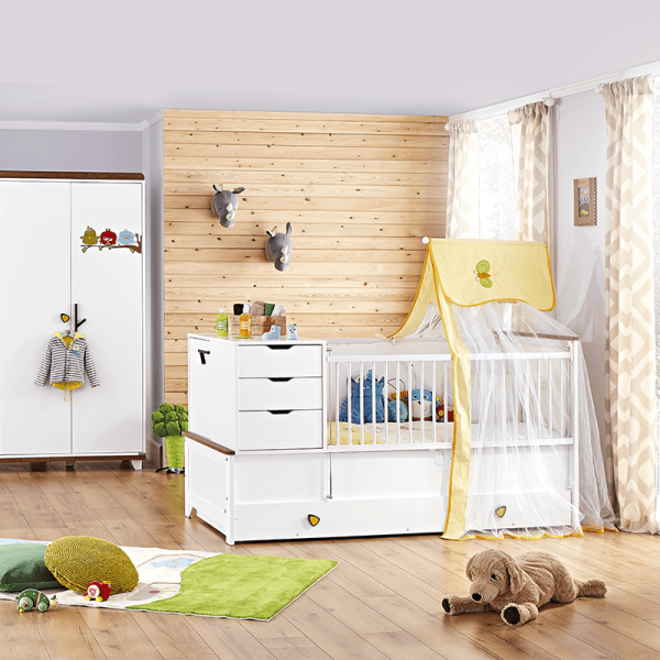 Бебешка кошара и детско легло 2в1 KAKULE 80х180