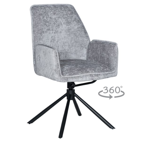 Трапезен стол PRATO - светлосив