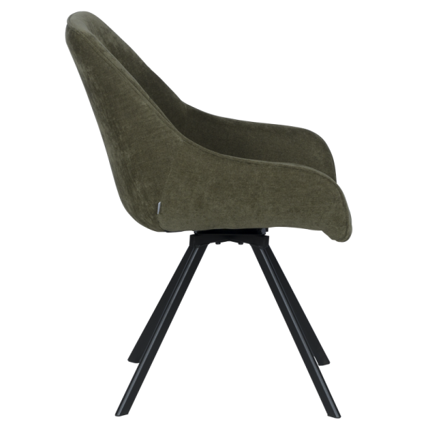 Трапезен стол MARSALA - маслено зелен