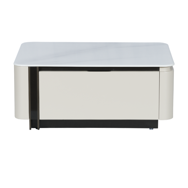 Холна маса ELGIN - бял-капучино