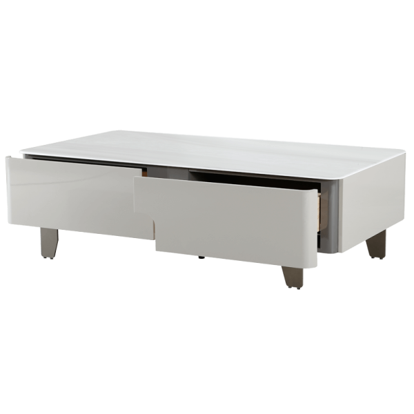 Холна маса LIORA - бял-капучино