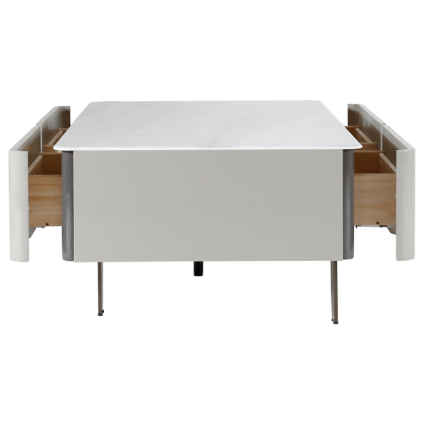 Холна маса LIORA - бял-капучино