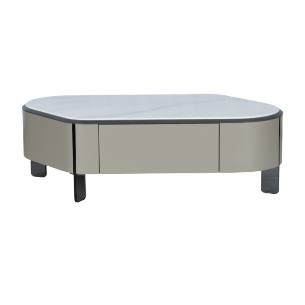 Холна маса PALMER - бял-капучино