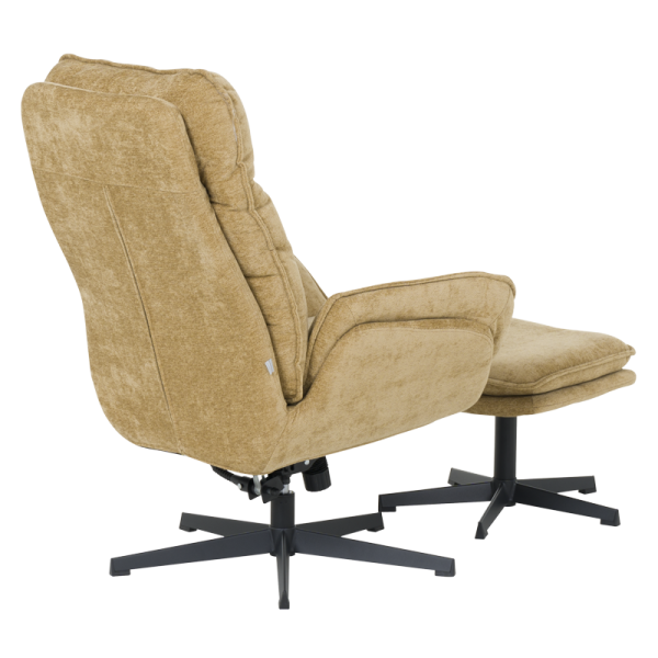 Кресло с табуретка ANDREA - горчица