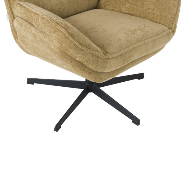 Кресло с табуретка ANDREA - горчица