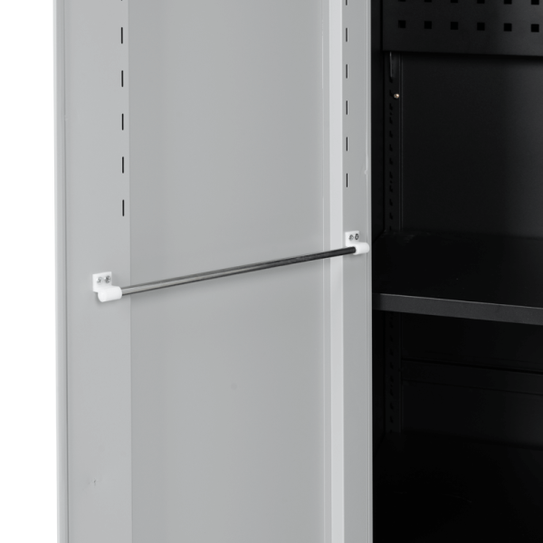 Метален шкаф за инструменти Carmen CR-1226 L SAND - черен-сребърен