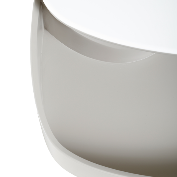 Холна маса ALDO - бял-капучино