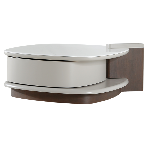 Холна маса ALDO - бял-капучино