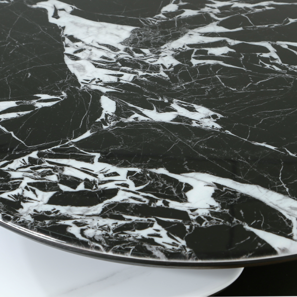 Холна маса ALDO - бял-капучино