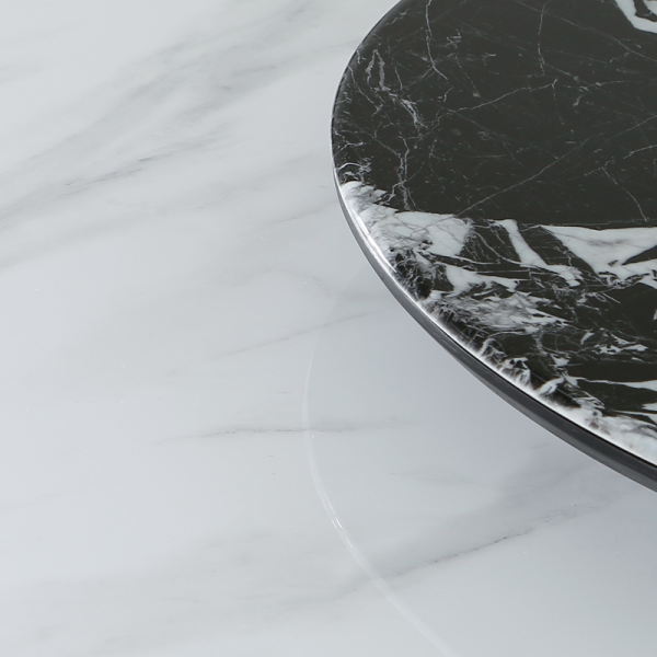 Холна маса ALDO - бял-капучино