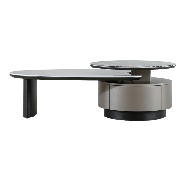 Холна маса BAKER - черен-бял