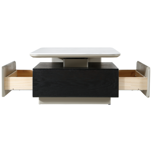 Холна маса ALIVIA - бял-капучино