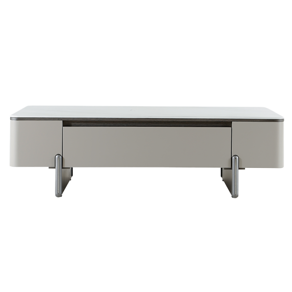 Холна маса FLINT - бял-капучино