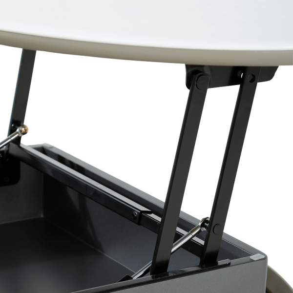 Холна маса TARIA - бял-капучино