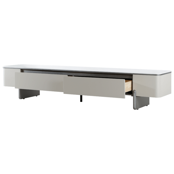 ТВ шкаф VALA - бял-капучино