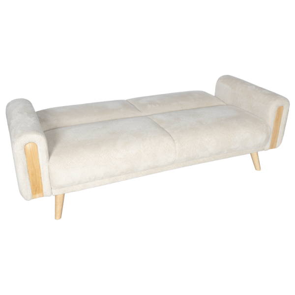 Разтегателен диван - тройка GOMA - бял E26