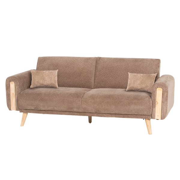 Разтегателен диван - тройка GOMA - кафяв E40