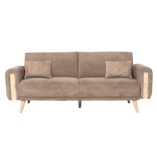 Разтегателен диван - тройка GOMA - кафяв E40