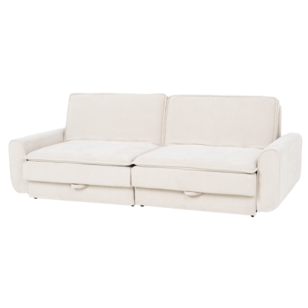 Разтегателен диван - тройка BALAMBA - шампанско Н23