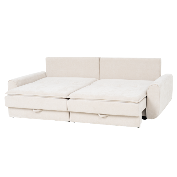 Разтегателен диван - тройка BALAMBA - шампанско Н23