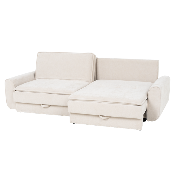 Разтегателен диван - тройка BALAMBA - шампанско Н23