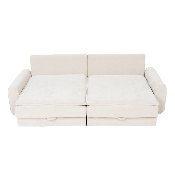 Разтегателен диван - тройка BALAMBA - шампанско Н23