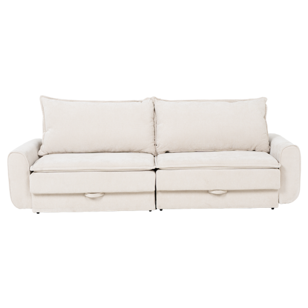 Разтегателен диван - тройка BALAMBA - шампанско Н23