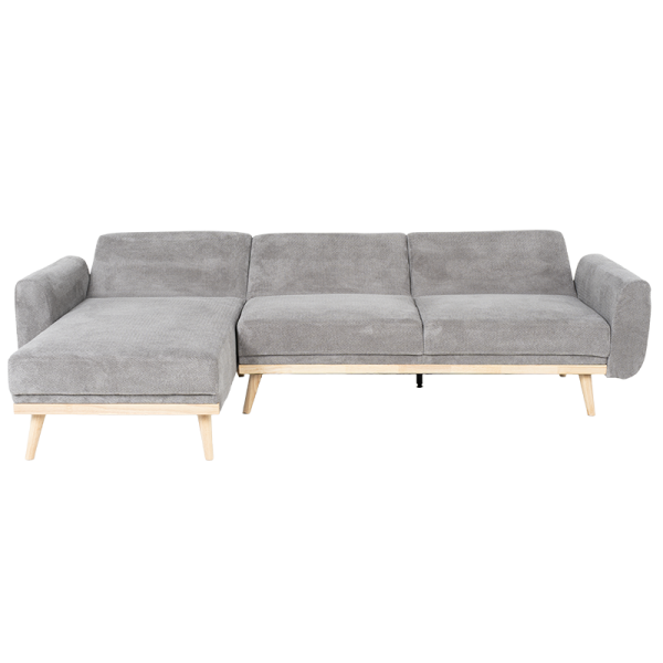 Ъглов разтегателен диван VIVI - сив V11