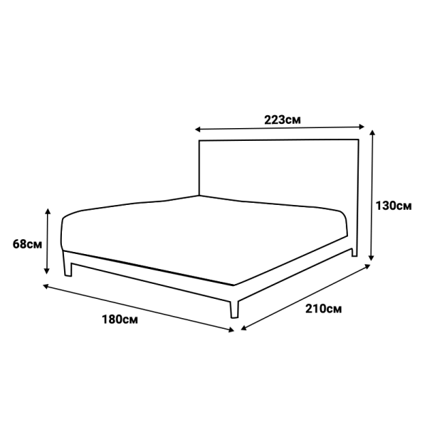 Тапицирана спалня с матрак CANCUN 180 x 200 - сив 18