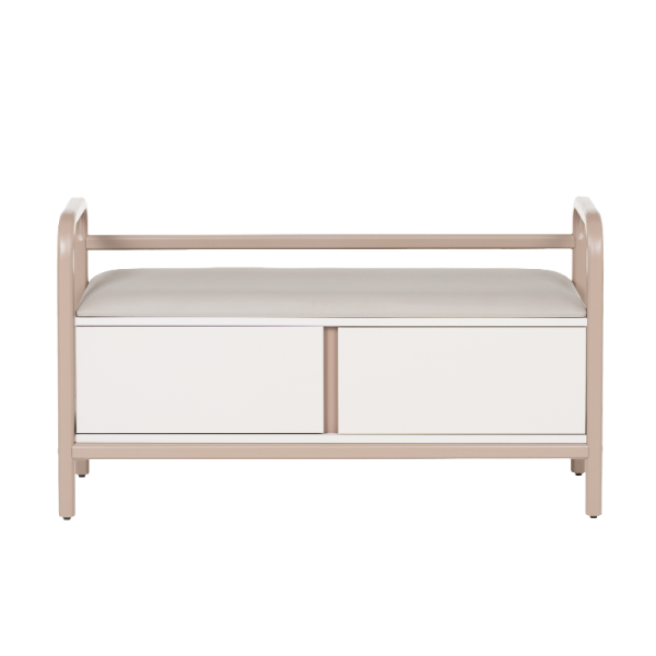 Шкаф за обувки с пейка BALABAC - капучино