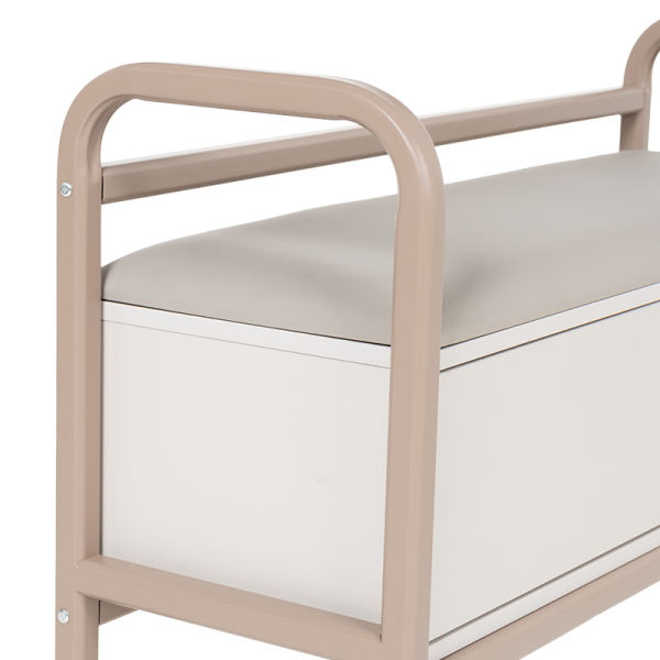 Шкаф за обувки с пейка BALABAC - капучино